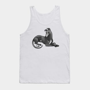 Dog - Greyhound - Black Tank Top